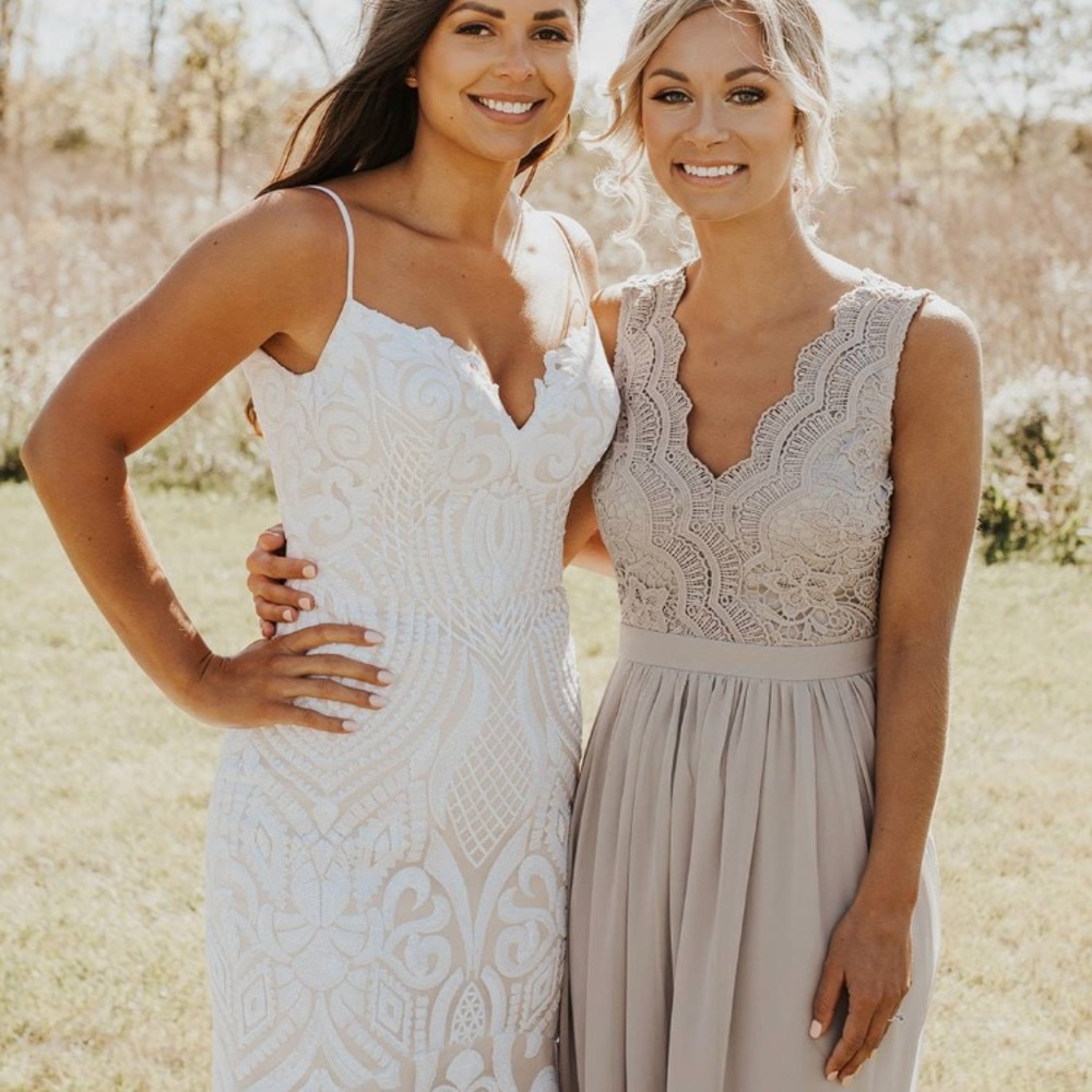 Lulus Gray Bridesmaids Dress